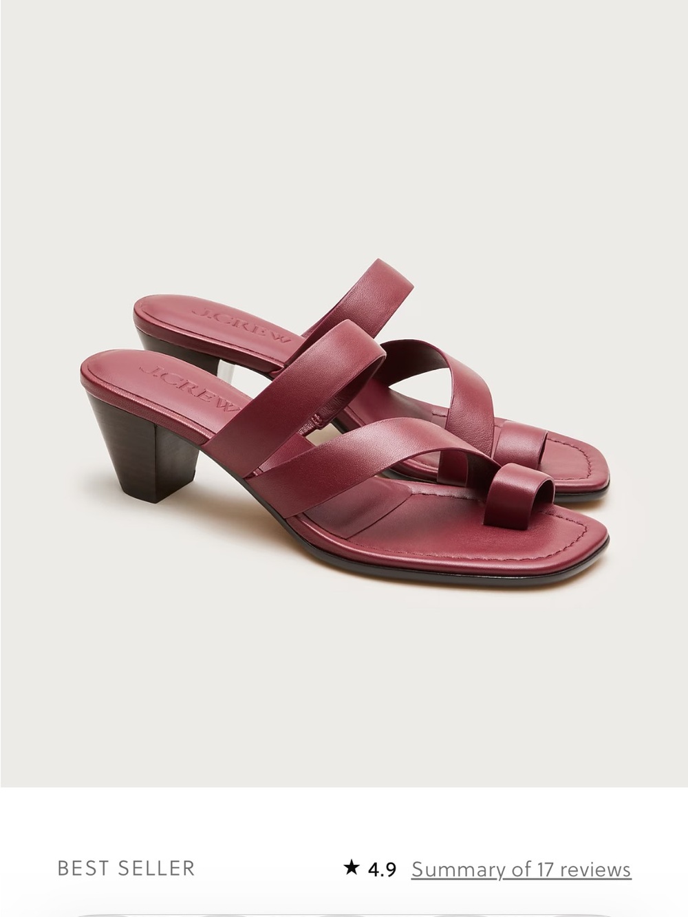 JCrew toe ring kitten heel sandals